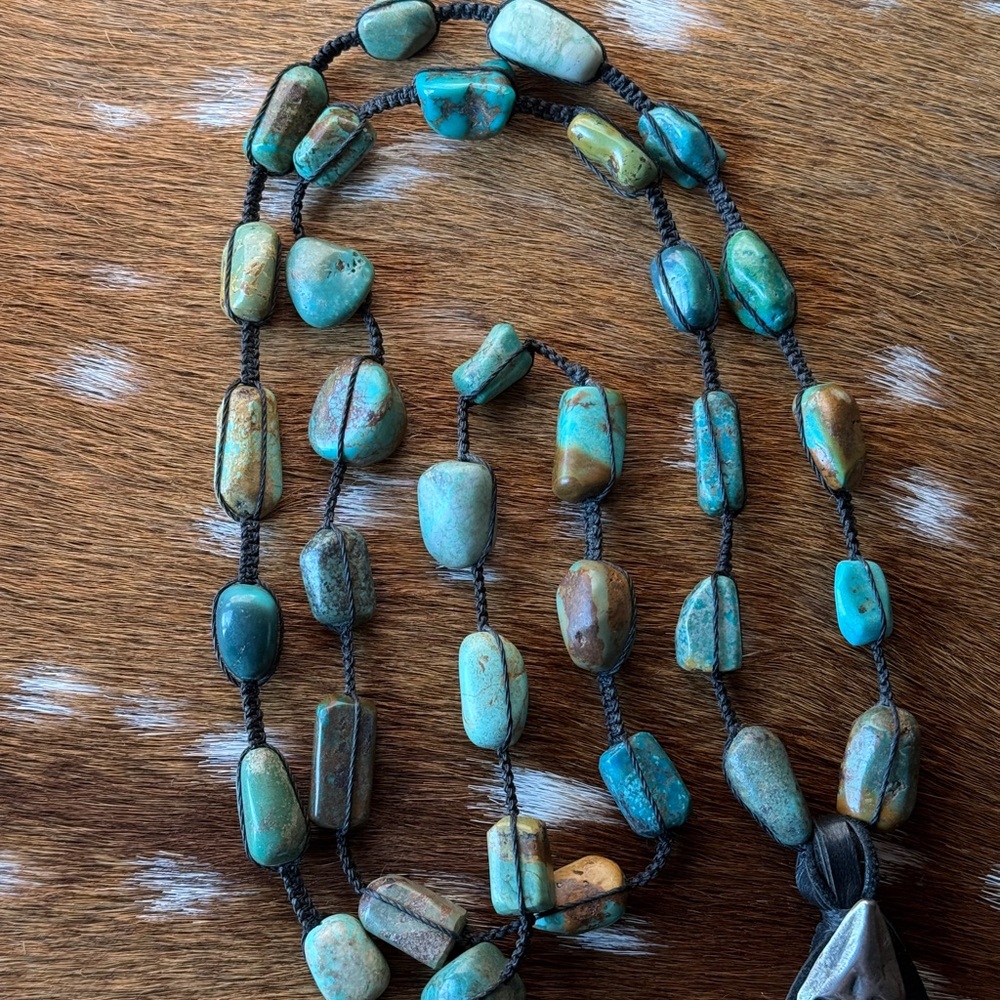 Sterling Silver & Turquoise Necklace by Love Tokens Necklace - Picture 6 of 6